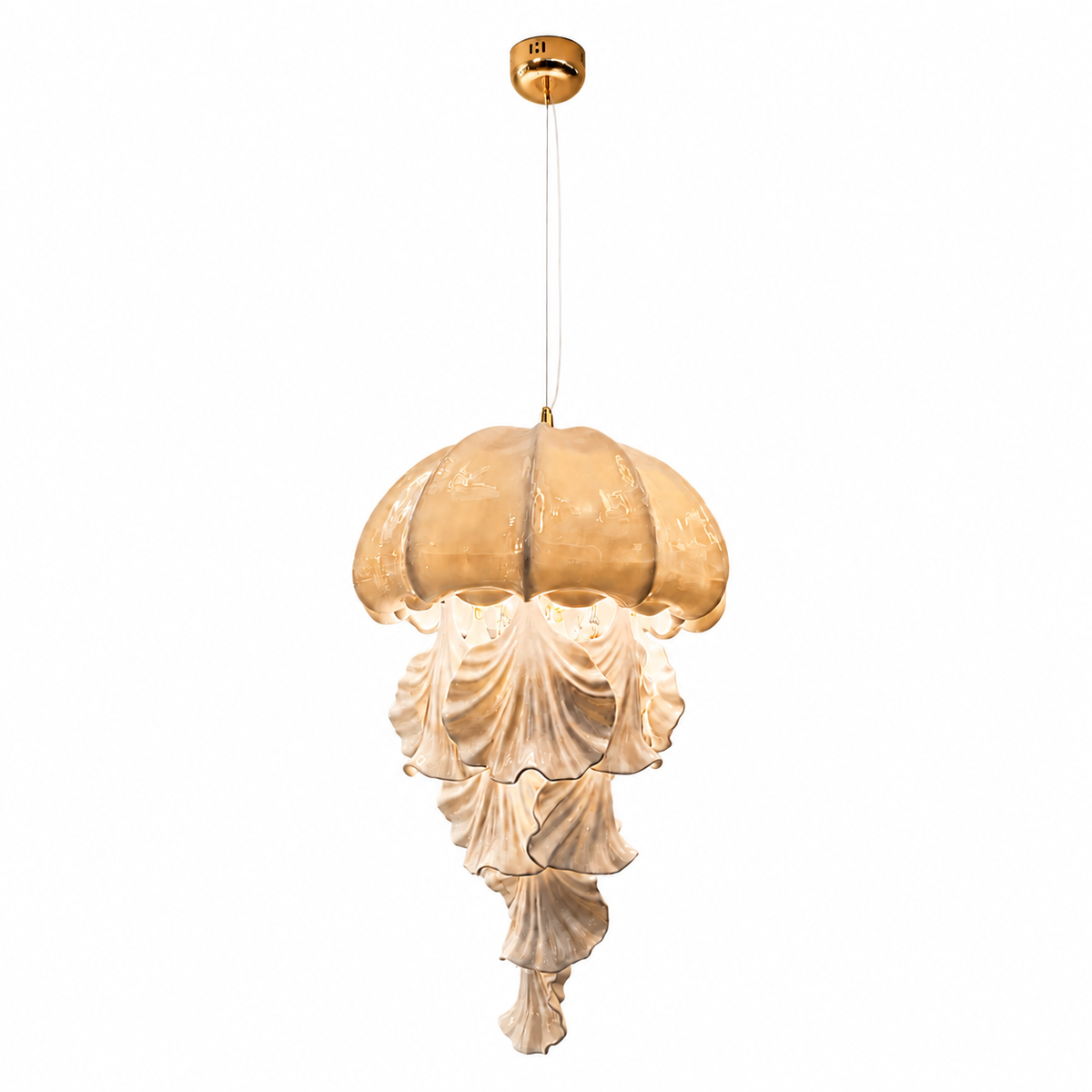 Ondelisse Ivory Jellyfish Pendant Light