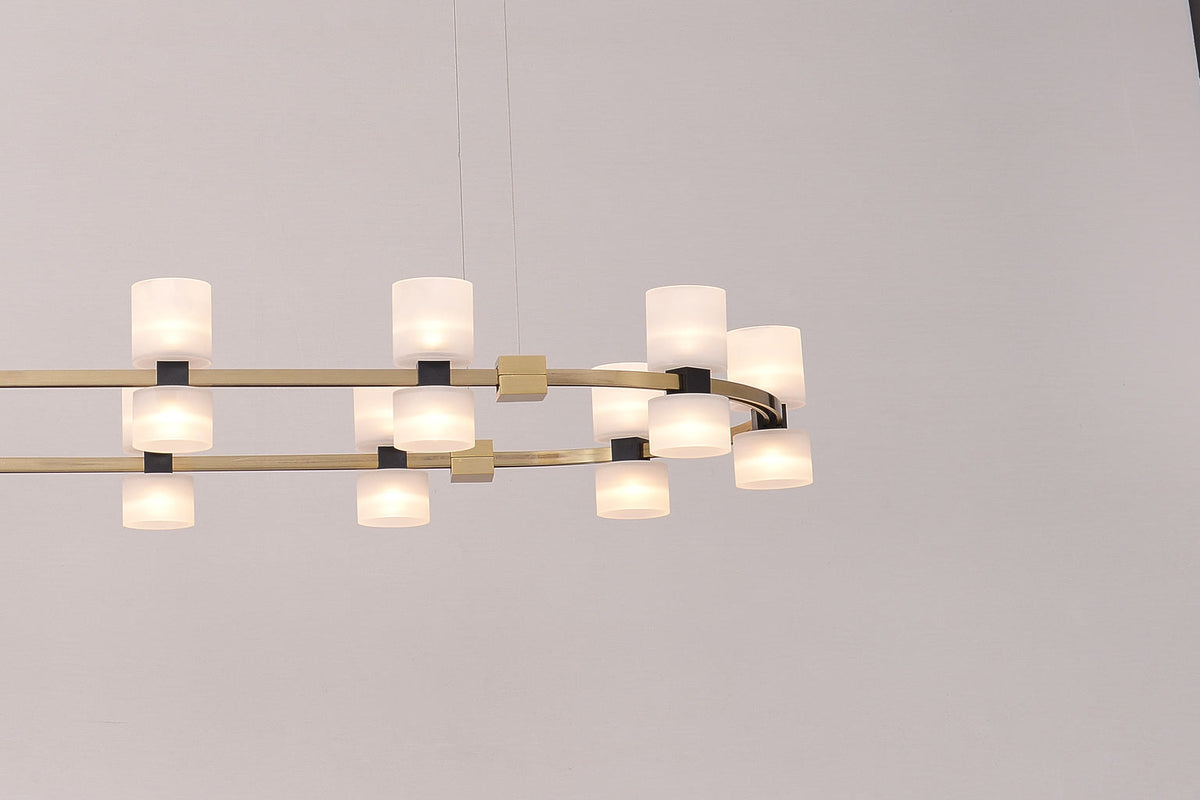 
Royal Brushed Copper Oval LED Chandelier