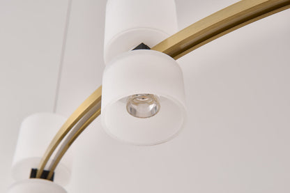 Royal Brushed Copper Ring LED Chandelier