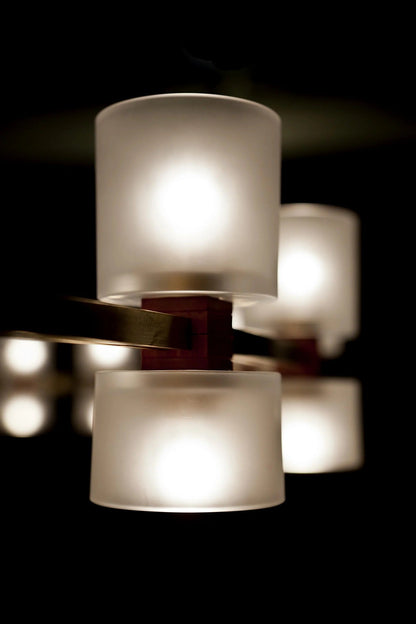Royal Brushed Copper Ring LED Chandelier