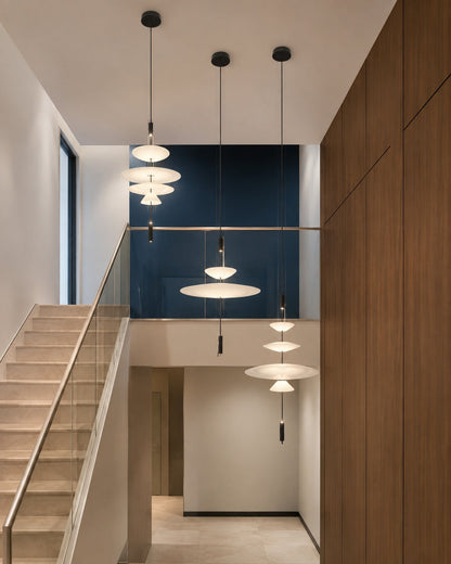 Layered Acrylic Disc LED Pendant Light