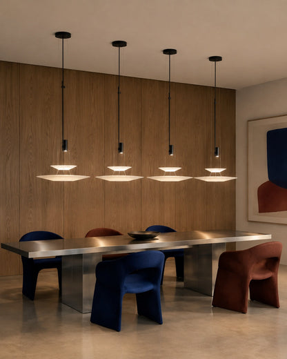 Layered Acrylic Disc LED Pendant Light