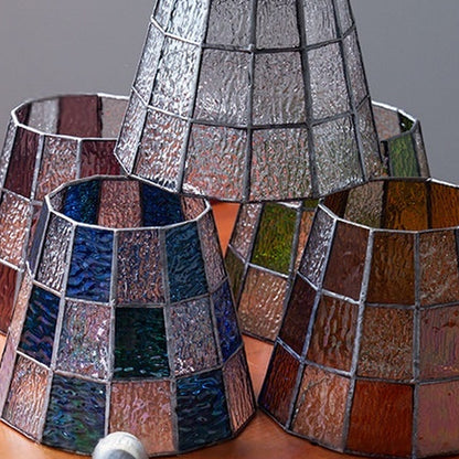 Mosaic Glow Textured Glass Long-Arm Wall Sconce