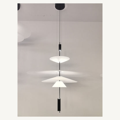 Layered Acrylic Disc LED Pendant Light