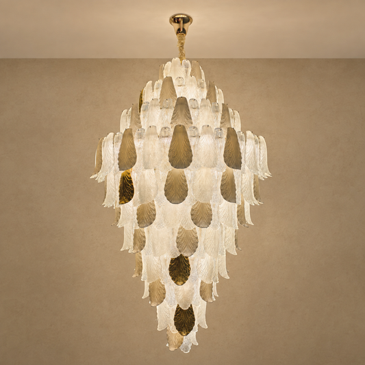 
Velipetal Ceramic and Glass Grand Chandelier