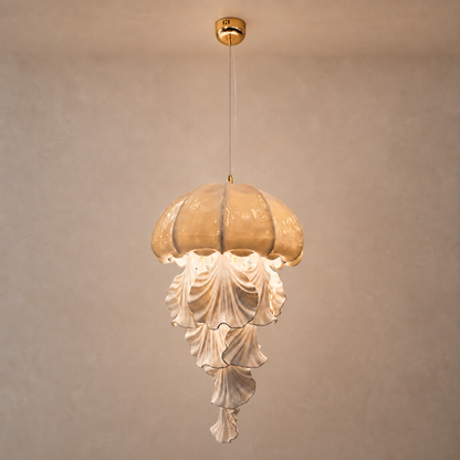 Ondelisse Ivory Jellyfish Pendant Light