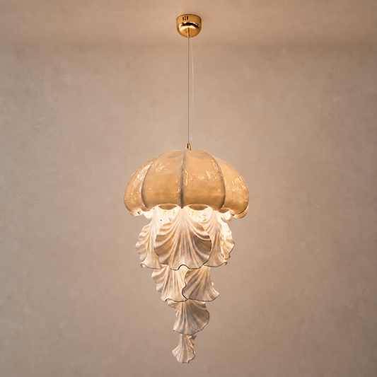 
Ondelisse Ivory Jellyfish Pendant Light