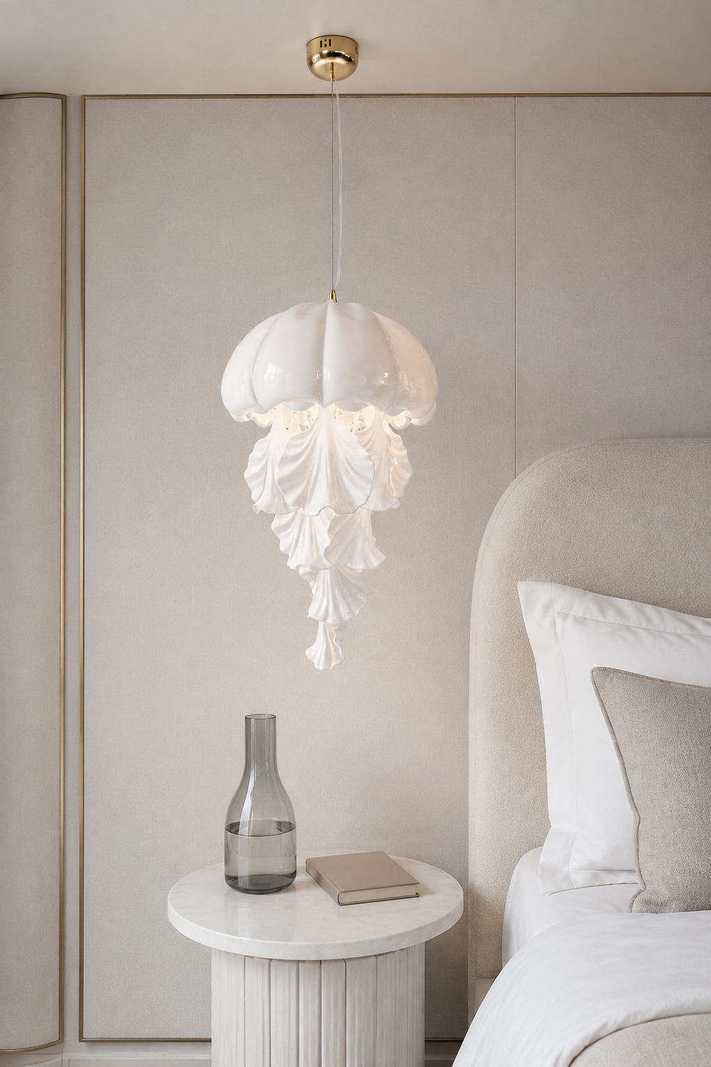 
Ondelisse Ivory Jellyfish Pendant Light