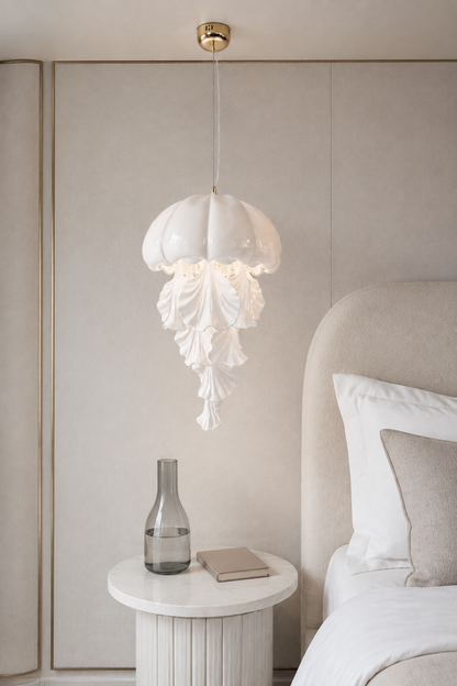 Ondelisse Ivory Jellyfish Pendant Light
