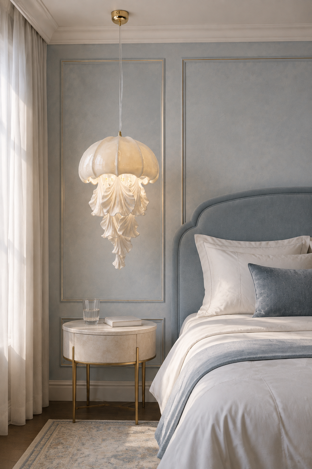 
Ondelisse Ivory Jellyfish Pendant Light