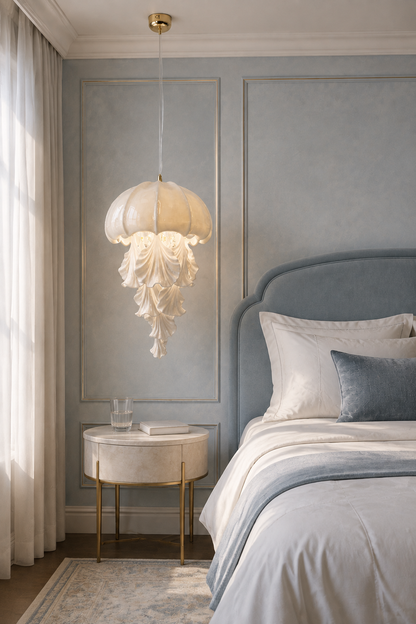 Ondelisse Ivory Jellyfish Pendant Light